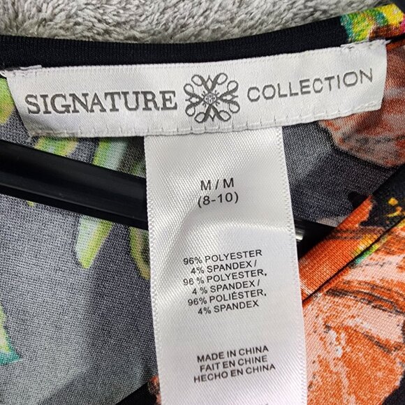 Women's Signature Collection Floral Print Jumpsuit Ruffle Sleeve Size M - Picture 7 of 14